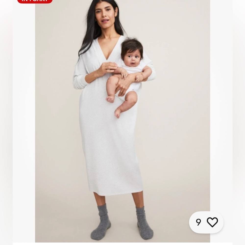 Hatch the visitor dress maternity nursing o/s gray
